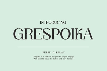 Grespoika Serif Display Font 