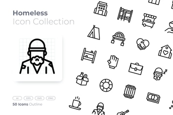 Homeless Outline Icon