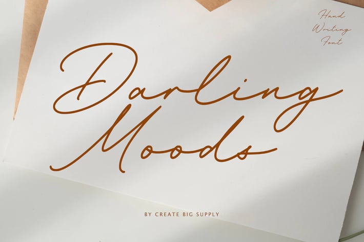 Darling Moods Elegant Modern Handwritten Script