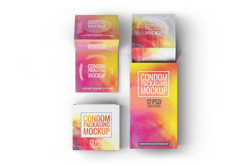 Сondoms Packaging Mock-Up