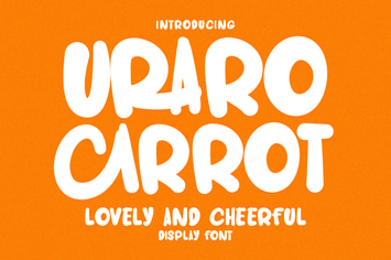 Uraro Carrot Lovely Cheerful Display Font