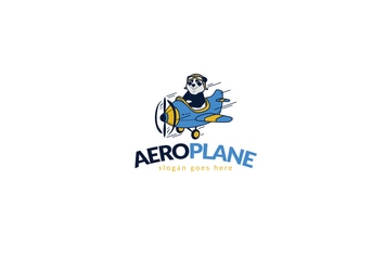 Panda Aeroplane Logo