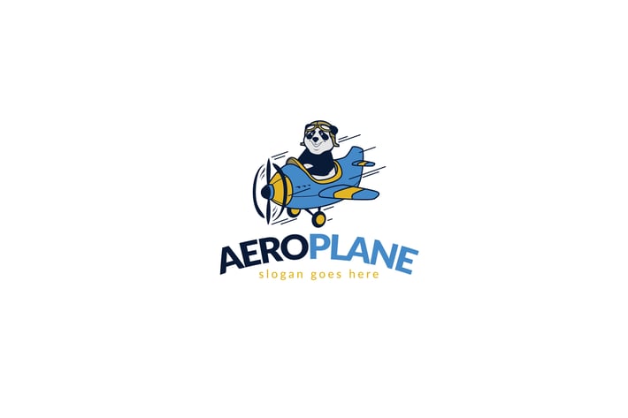 Panda Aeroplane Logo
