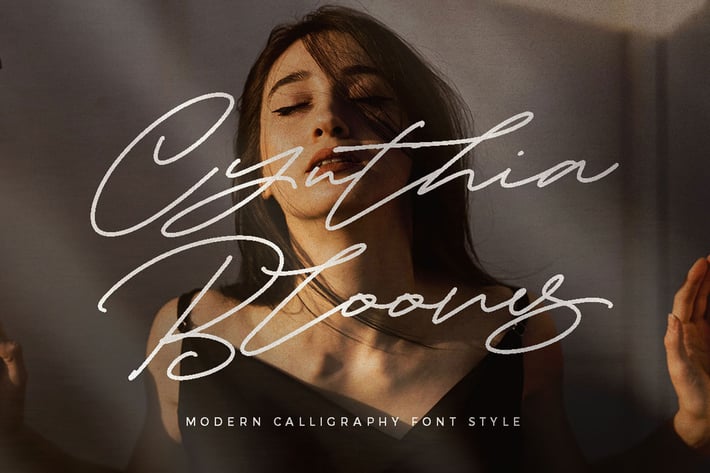 Cynthia Blooms - Monoline Signature logotype
