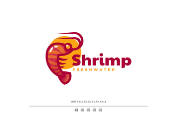 Shrimp Color Mascot Logo