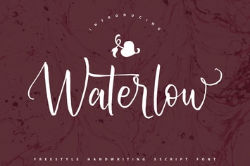 Waterlow | Handwriting Script Font