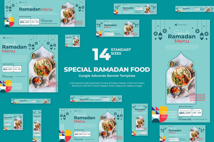 Special Ramadan Food Google Ads Banners
