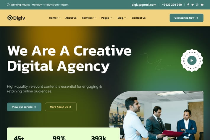 Digiv - Digital Marketing Agency React JS Template