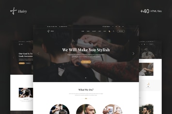 Hairy - Barbershop & Hair Salon HTML Template
