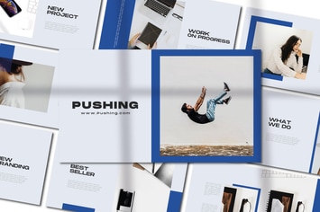 Pushing Powerpoint Template