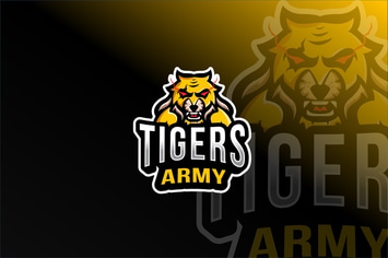 Tigers Army Esport Logo Template