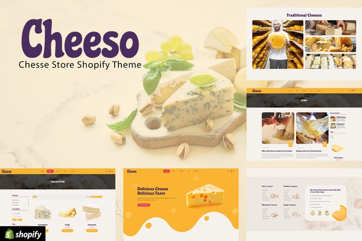 Cheeso | Organic Cheese Products Shopify Store