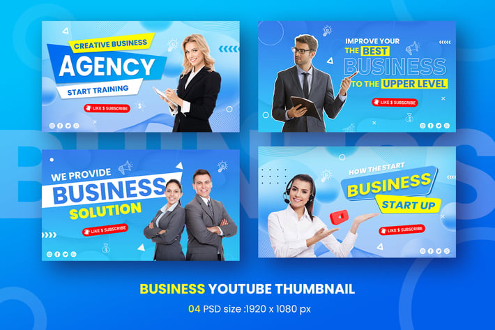 Business Youtube Thumbnail Template
