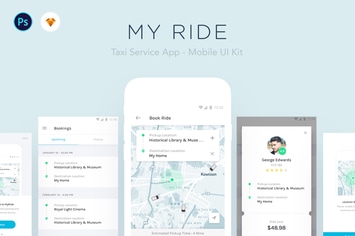 My Ride - Taxi App Mobile UI Kit