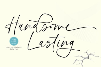 Handsome Lasting - Handwritten Script Font