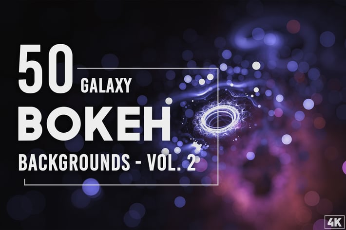50 Galaxy Bokeh Backgrounds - Vol. 2