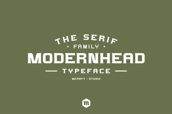 Modernhead Serif Typeface|Modern Font