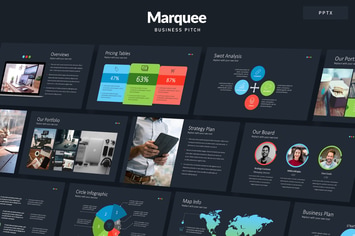 MARQUEE - Business Pitch Powerpoint Template
