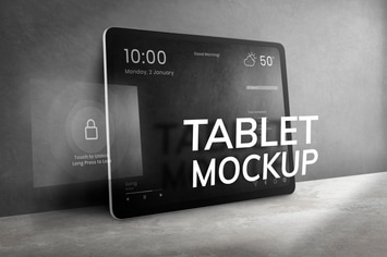 Editable tablet screen mockup