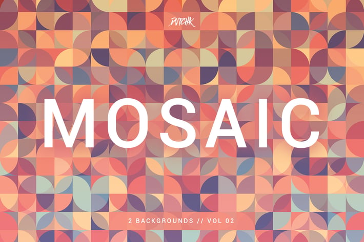 Mosaic| Abstract Gradient Backgrounds | Vol. 02