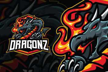 Dragonz Esport and sport Logo Template
