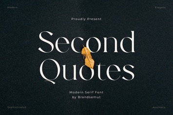 Second Quotes - Modern Elegant Serif
