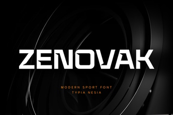 Zenovak - Sport Display Sans Serif Font