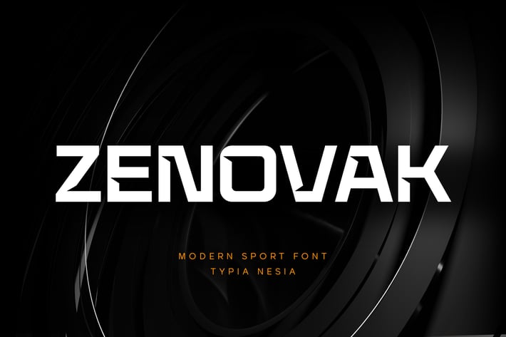 Zenovak - Sport Display Sans Serif Font