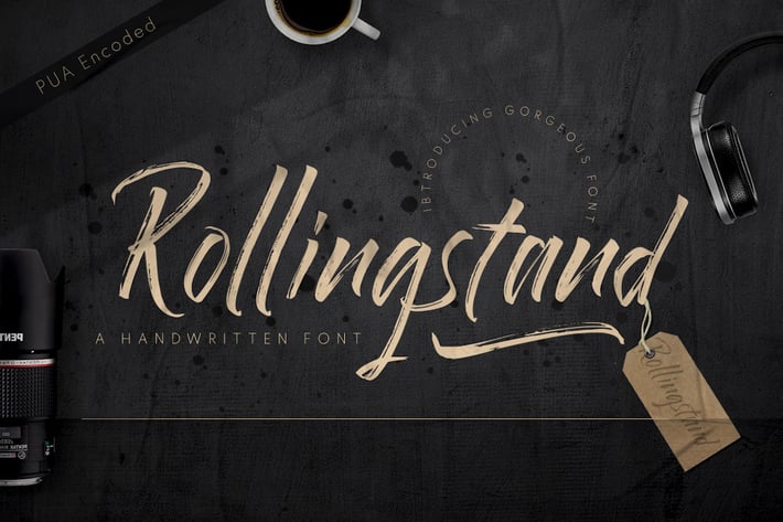 Rollingstand - Modern Brush Font