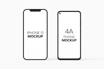 4A Phone & iPhone 12 Mockup