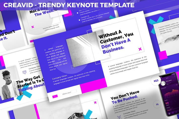 Creavid - Trendy Keynote Template