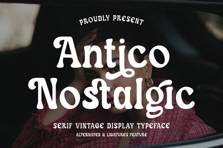 Antico Nostalgic - Serif Vintage Font