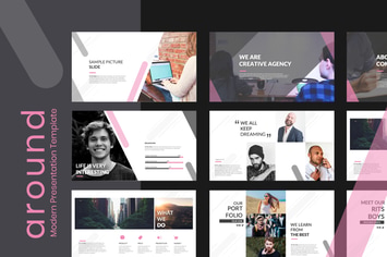 Around Creative Business Pitch Deck