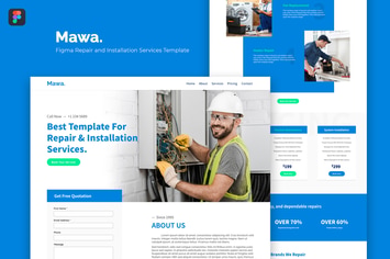 Mawa — Figma Repair and Installation Template
