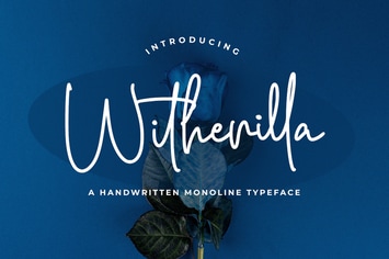 Witherilla - Monoline Font