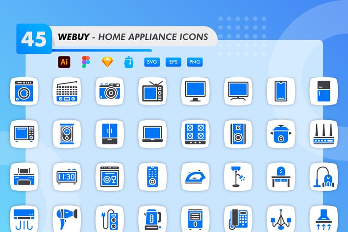 Webuy - Home Appliance Icons