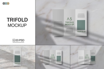 Trifold Brochure Mockup