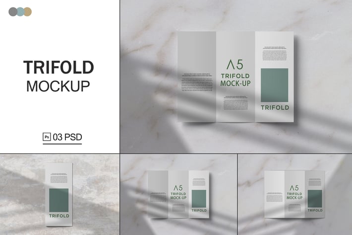 Trifold Brochure Mockup