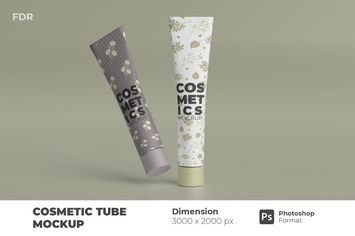 Cosmetic Tube Mockup