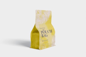 Paper Pouch Bag Mockup