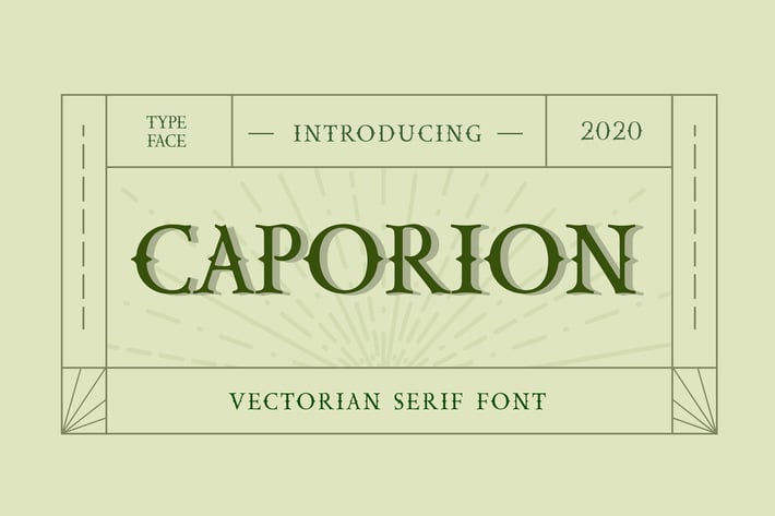 CAPORION Vectorian Serif Font