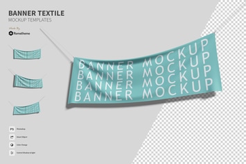 Textile Banner vol.01 - Mockup