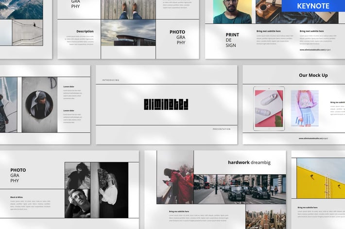 Eliminated Minimal Portfolio Presentation