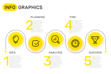 Set of infographic templates + business icons