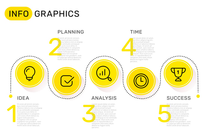 Set of infographic templates + business icons