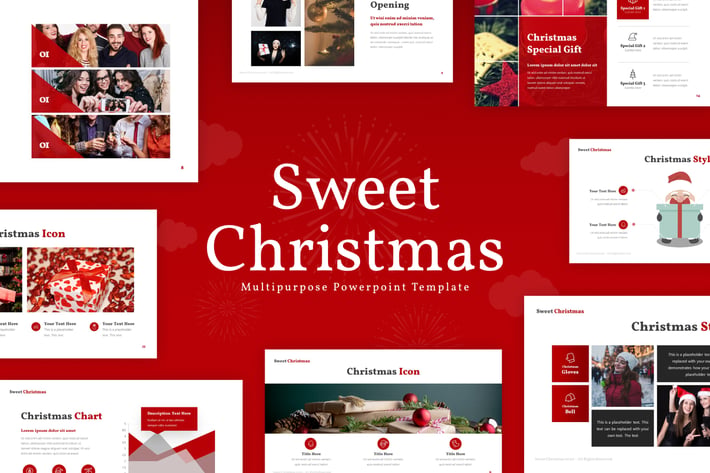 Sweet Christmas Powerpoint Presentation Template