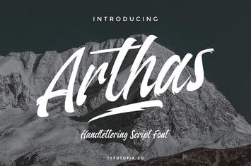 Arthas Brush Script Font