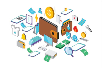 Isometric Wallet Icons - TH
