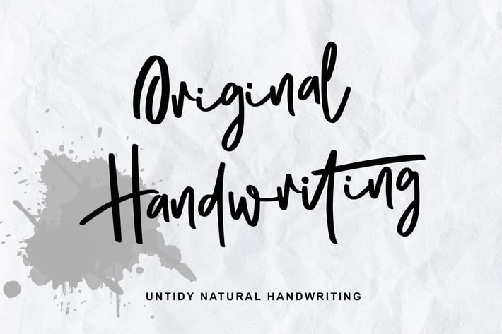 Original Handwritten