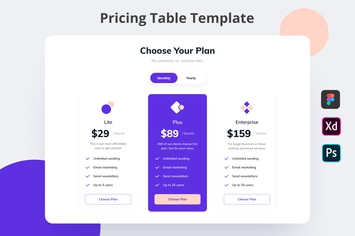 Pricing Plan UI